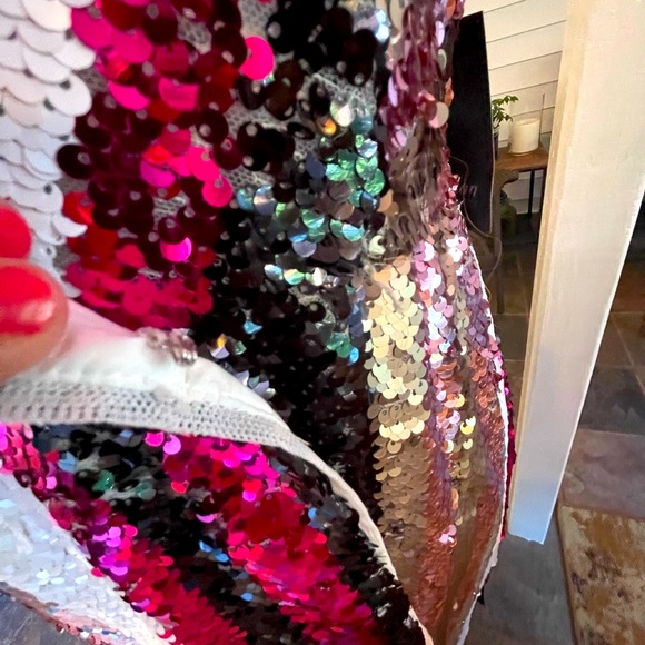 Aidan by Aidan Mattox Sequin Party Midi Wrap Ss 6 - Picture 13 of 15